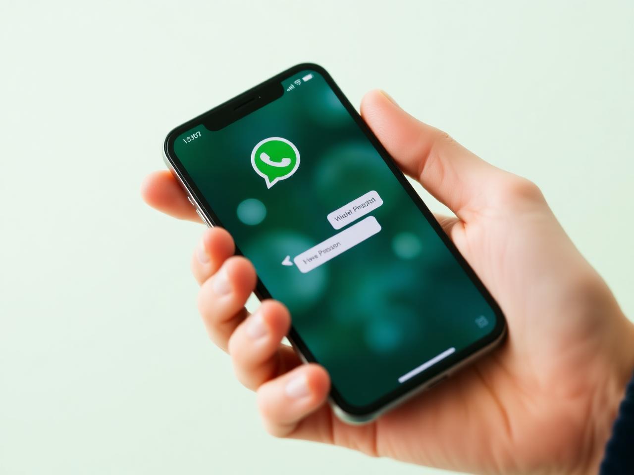 Celular exibindo o WhatsApp com o novo recurso de nome de usuário